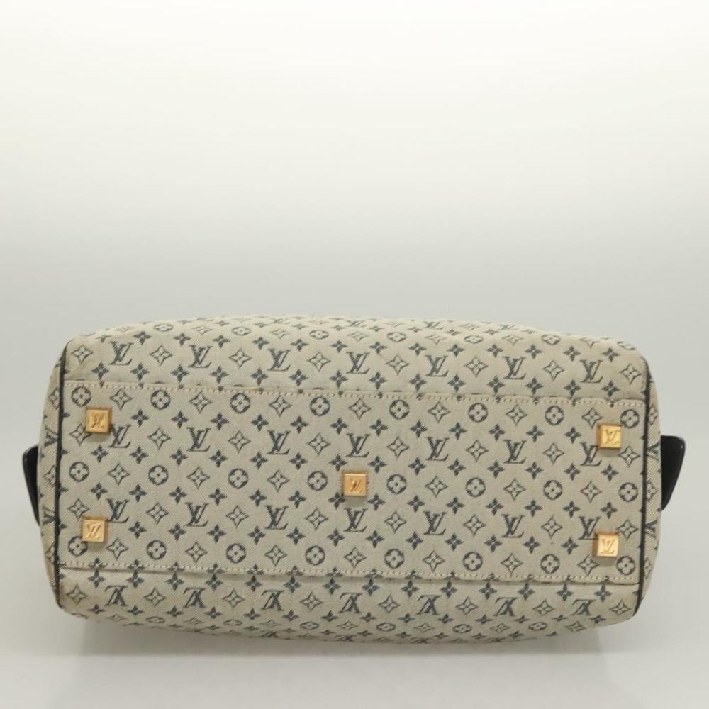 LOUIS VUITTON Monogram Mini Josephine GM Hand Bag Blue M92211 LV Auth BA3402 - Picture 5 of 16